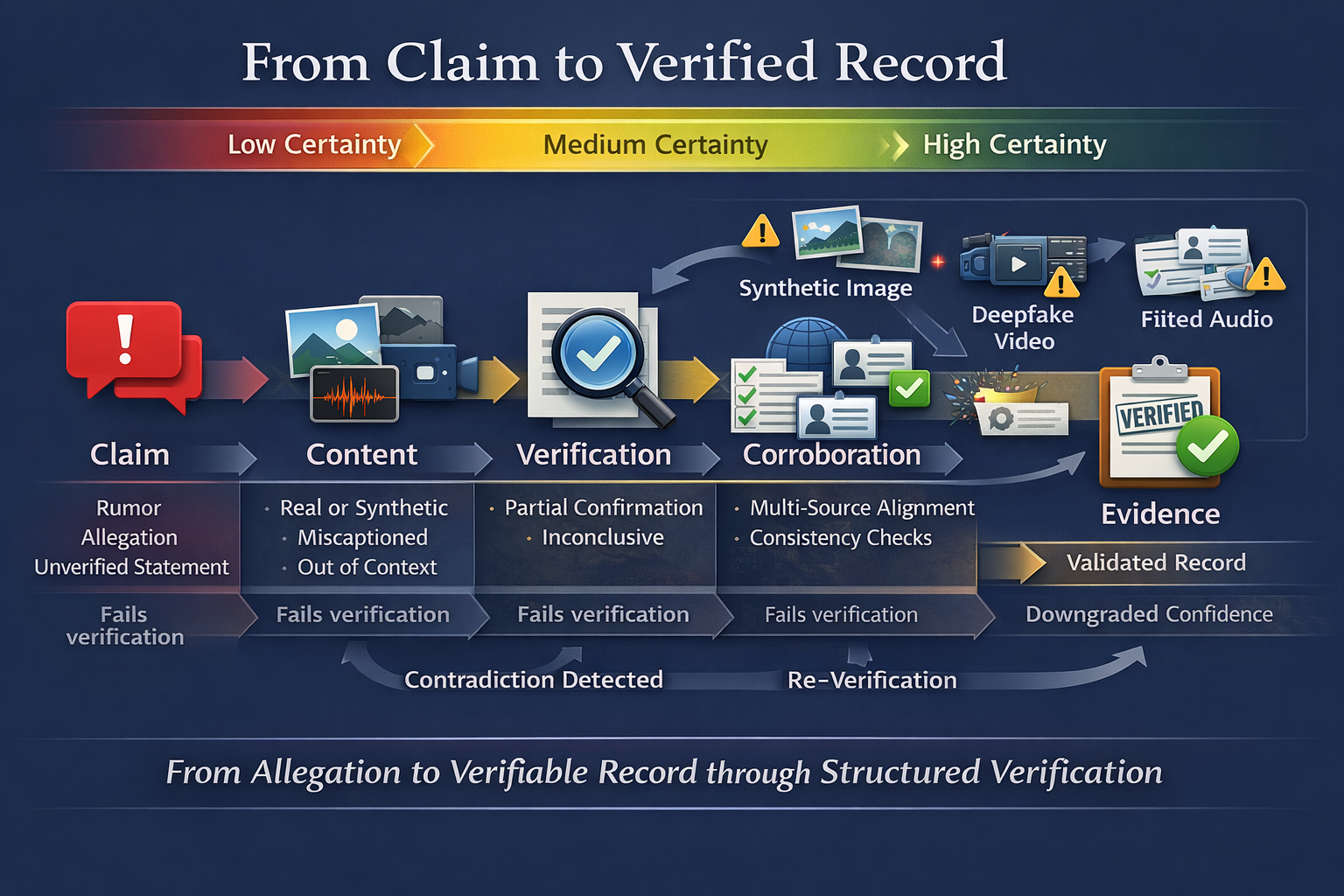 From Claim to Verified Record - structured verification process within The Geneva Charter monitoring framework